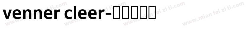 venner cleer字体转换